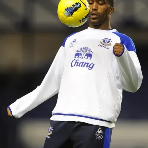 Decisive Moment: Sylvain Distin Scores the Winning Goal for Everton against Swansea City (Barclays Premier League, 21 December 2011)