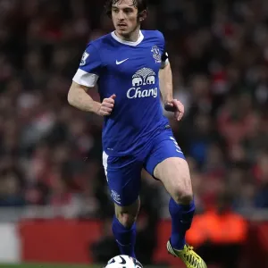 Defensive Battle at Emirates: Everton's Leighton Baines Holds Firm Against Arsenal (16-04-2013) Defensive Battle at Emirates: Everton's Leighton Baines Holds Firm Against Arsenal (16-04-2013)