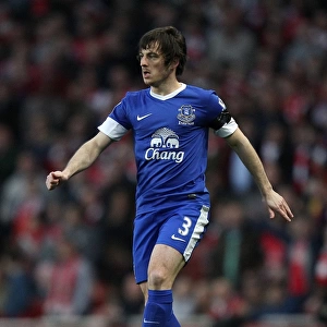 Defensive Victory: Leighton Baines Stands Firm Against Arsenal (Everton 0-0 Arsenal, Emirates Stadium, 16-04-2013)