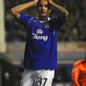 Dejected Tim Cahill: Everton's Agony Against Chelsea in the 08/09 Barclays Premier League Dejected Tim Cahill: Everton's Agony Against Chelsea in the 08/09 Barclays Premier League