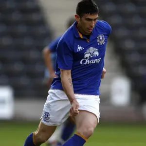 Denis Stracqualursi in Action: Everton vs. Aston Villa, Barclays Premier Reserve League (September 13, 2011)