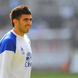 Denis Stracqualursi Scores the Winning Goal for Everton Against Swansea City (24 March 2012, Liberty Stadium) Denis Stracqualursi Scores the Winning Goal for Everton Against Swansea City (24 March 2012, Liberty Stadium)