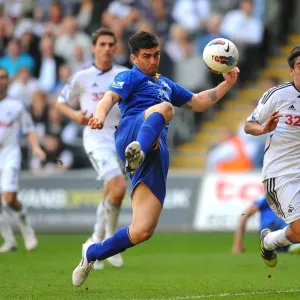 Denis Stracqualursi's Determined Shot: Everton vs Swansea City, Barclays Premier League (24 March 2012, Liberty Stadium) Denis Stracqualursi's Determined Shot: Everton vs Swansea City, Barclays Premier League (24 March 2012, Liberty Stadium)