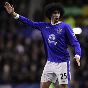 Determined Fellaini: Everton's Unyielding Battle Against Arsenal in the 1-1 Barclays Premier League Stalemate (November 28, 2012)
