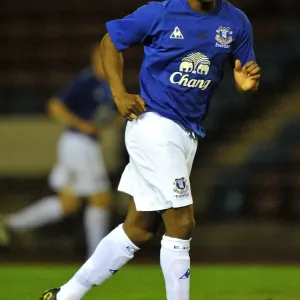 Determined Striker: Kieran Agard of Everton Football Club Determined Striker: Kieran Agard of Everton Football Club