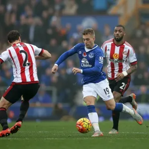 Deulofeu in Action: Everton vs Sunderland, Premier League at Goodison Park Deulofeu in Action: Everton vs Sunderland, Premier League at Goodison Park