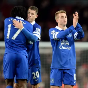 Deulofeu's Heartfelt Appreciation: Arsenal vs. Everton (1-1), Emirates Stadium - December 8, 2013 Deulofeu's Heartfelt Appreciation: Arsenal vs. Everton (1-1), Emirates Stadium - December 8, 2013