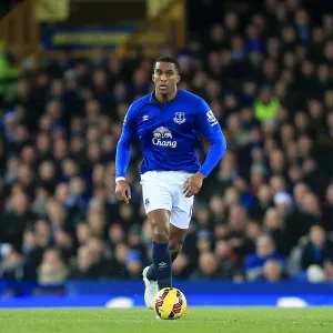 Distin in Action: Everton vs. Queens Park Rangers at Goodison Park, Premier League Distin in Action: Everton vs. Queens Park Rangers at Goodison Park, Premier League