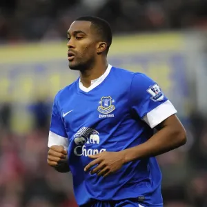 Distin at Britannia Stadium: Everton vs Stoke City - Barclays Premier League (15-12-2012) - Draw Distin at Britannia Stadium: Everton vs Stoke City - Barclays Premier League (15-12-2012) - Draw