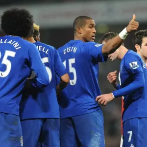 Distin at the Heart: Everton vs Arsenal, Premier League Clash (01 February 2011) Distin at the Heart: Everton vs Arsenal, Premier League Clash (01 February 2011)