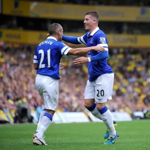 Ross Barkley Print, Carrow Road Goal Celebration Ross Barkley Print, Carrow Road Goal Celebration