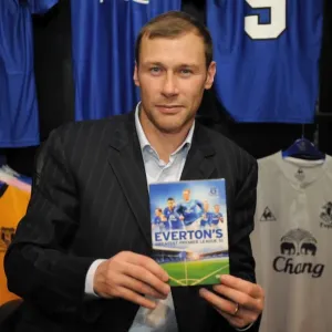 Duncan Ferguson Signs Everton's Premier League XI DVD at Everton Two Store, Liverpool One Duncan Ferguson Signs Everton's Premier League XI DVD at Everton Two Store, Liverpool One