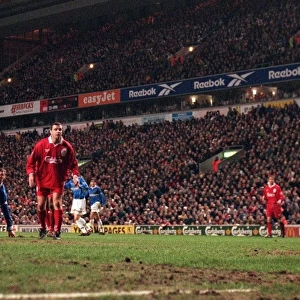 Duncan Ferguson's Epic Goal: Securing a 1-0 Lead for Everton over Liverpool, 1998