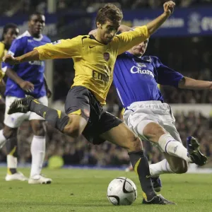 English League Cup Fourth Round Print: Carsley Challenges Flamini English League Cup Fourth Round Print: Carsley Challenges Flamini