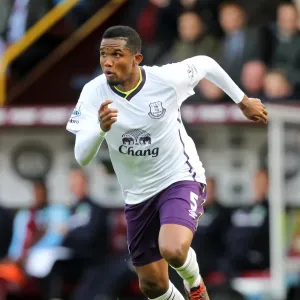 Eto'o in Action: Everton vs. Burnley, Barclays Premier League - Lynne Cameron Eto'o in Action: Everton vs. Burnley, Barclays Premier League - Lynne Cameron