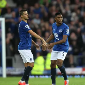 Print of Eto'o and Mirallas in Glory Print of Eto'o and Mirallas in Glory