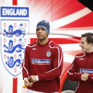 Everton Duo Joleon Lescott and Phil Jagielka Train with England Squad at London Colney (March 2009) Everton Duo Joleon Lescott and Phil Jagielka Train with England Squad at London Colney (March 2009)