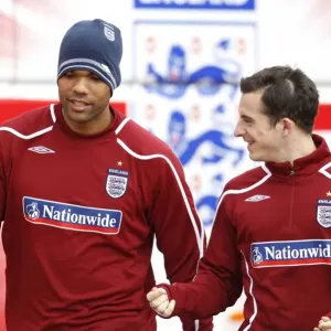 Everton Duo Lescott and Jagielka Train with England Squad at London Colney (March 2009) Everton Duo Lescott and Jagielka Train with England Squad at London Colney (March 2009)
