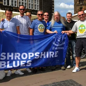 Everton Fans Relaxing Before Werder Bremen Pre-Season Friendly at Weserstadion Everton Fans Relaxing Before Werder Bremen Pre-Season Friendly at Weserstadion