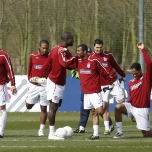 Everton FC: England Training Session - Rooney, Terry, Cole, Johnson, Downing, Lescott, and Upson Everton FC: England Training Session - Rooney, Terry, Cole, Johnson, Downing, Lescott, and Upson