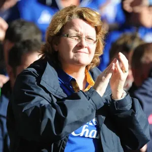Everton FC: A Fan's Euphoric Roar at Goodison Park During Everton vs Wigan Athletic, Barclays Premier League (September 17, 2011) Everton FC: A Fan's Euphoric Roar at Goodison Park During Everton vs Wigan Athletic, Barclays Premier League (September 17, 2011)
