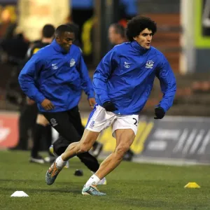 Everton FC: Fellaini and Distin Gear Up for FA Cup Showdown against Oldham Athletic Everton FC: Fellaini and Distin Gear Up for FA Cup Showdown against Oldham Athletic