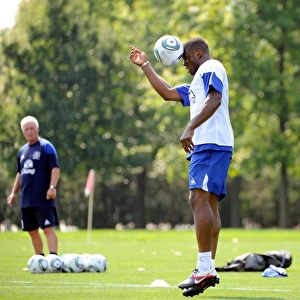 Everton FC: Intense Training Session in Philadelphia, July 2011