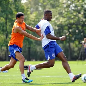 Everton FC: Intense Training Sessions in Philadelphia, July 2011