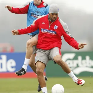 Everton FC: Lescott and Upson in England Training, March 2009 Everton FC: Lescott and Upson in England Training, March 2009