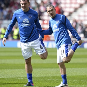 Everton FC: Osman and Gibson Gear Up for Sunderland Showdown (April 2013)
