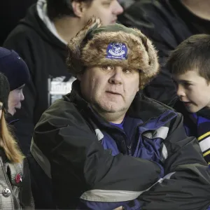 Everton FC: Passionate Fans Roaring for Victory at Goodison Park - Everton vs West Ham United, Barclays Premier League