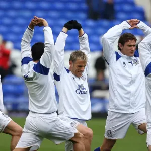 Everton FC: Phil Neville and Team Mates Gear Up for FA Cup Showdown vs Sunderland at Goodison Park (17 March 2012) Everton FC: Phil Neville and Team Mates Gear Up for FA Cup Showdown vs Sunderland at Goodison Park (17 March 2012)