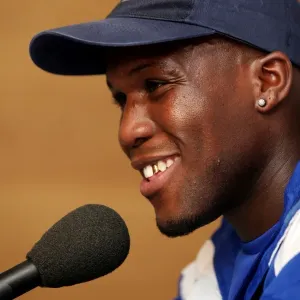 Everton FC Print - Royston Drenthe Signing at Finch Farm Everton FC Print - Royston Drenthe Signing at Finch Farm