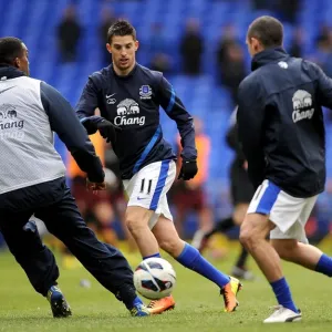 Everton FC: Pre-Match Huddle - Everton vs Manchester City (Kevin Mirallas, Sylvain Distin, Leon Osman, Goodison Park, 16-03-2013) Everton FC: Pre-Match Huddle - Everton vs Manchester City (Kevin Mirallas, Sylvain Distin, Leon Osman, Goodison Park, 16-03-2013)