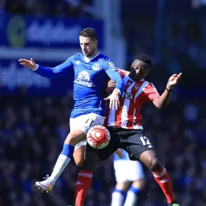 Everton FC Print: Mirallas vs. Wanyama at Goodison Park Everton FC Print: Mirallas vs. Wanyama at Goodison Park