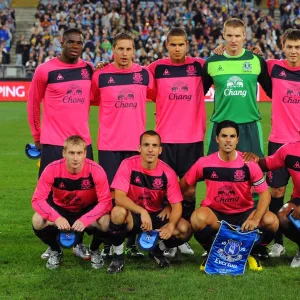 Everton FC: United in Pre-Season at ANZ Stadium - Sydney FC vs Everton Team Photo