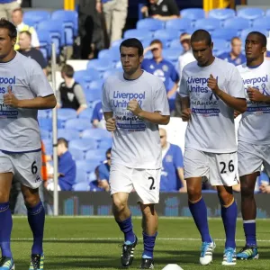Everton FC vs Liverpool: Pre-Game Warm-Up at Goodison Park - Everton Players Gear Up for the Barclays Premier League Showdown (01 October 2011) Everton FC vs Liverpool: Pre-Game Warm-Up at Goodison Park - Everton Players Gear Up for the Barclays Premier League Showdown (01 October 2011)