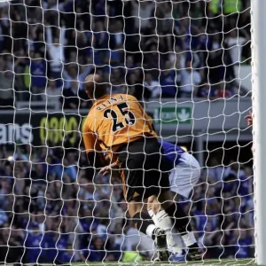 Andy Johnson Print: Everton FC's Thrilling Header Andy Johnson Print: Everton FC's Thrilling Header