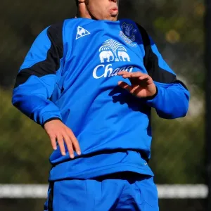 Everton Football Club: Focus on Joao Silva in Training Everton Football Club: Focus on Joao Silva in Training