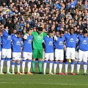 Everton FA Cup Match Print: Silence for Sir Tom Finney Everton FA Cup Match Print: Silence for Sir Tom Finney