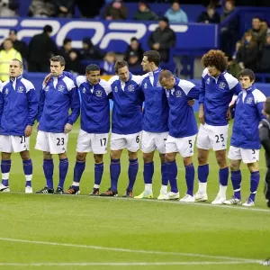 Everton Players Honor Gary Speed: A Moment of Silence (December 4, 2011, Everton v Stoke City) Everton Players Honor Gary Speed: A Moment of Silence (December 4, 2011, Everton v Stoke City)