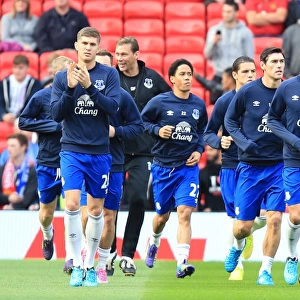 Everton Players Prepare for Manchester United Showdown in Premier League