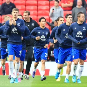 Everton Players Prepare for Manchester United Showdown in Premier League Everton Players Prepare for Manchester United Showdown in Premier League