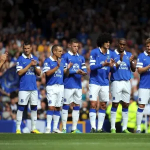 Everton Players Unite Before Premier League Showdown Against West Bromwich Albion at Goodison Park (August 24, 2013) Everton Players Unite Before Premier League Showdown Against West Bromwich Albion at Goodison Park (August 24, 2013)