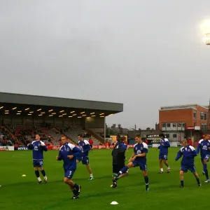 Everton Players Warm Up Ahead of Bohemians Friendly at Dalymount Park (15 August 2011) Everton Players Warm Up Ahead of Bohemians Friendly at Dalymount Park (15 August 2011)