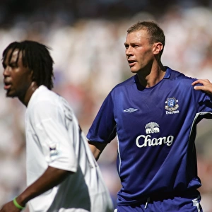 Everton Rivals: Ferguson, Speed, and Gardner in a Tight Football Battle
