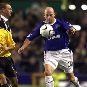 Everton v Arsenal Carling Cup Fourth Round Lee Carsley and Mathieu Flamini