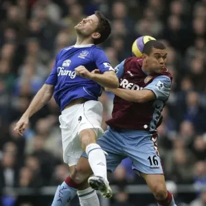 Everton v Aston Villa 11 / 11 / 06 Aston Villas Wilfred Bouma and Evertons James Beattie Everton v Aston Villa 11 / 11 / 06 Aston Villas Wilfred Bouma and Evertons James Beattie