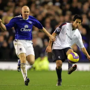 Everton v Bolton - Andrew Johnson and Boltons Idan Tal Everton v Bolton - Andrew Johnson and Boltons Idan Tal