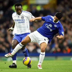 Everton v Chelsea Michael Essien in action against Evertons Mikel Arteta Everton v Chelsea Michael Essien in action against Evertons Mikel Arteta